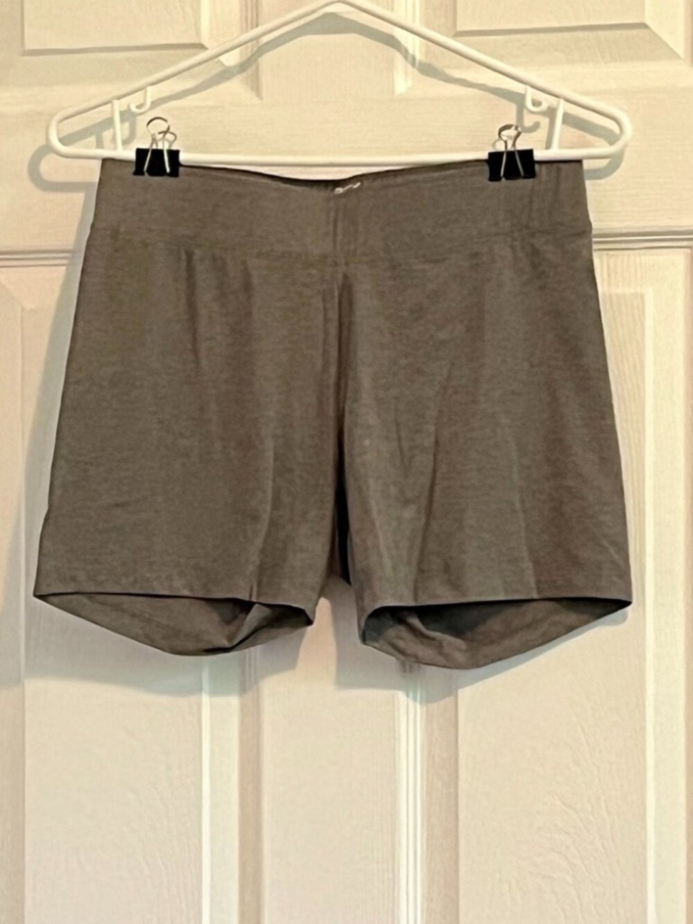 Light grey ACX workout shorts